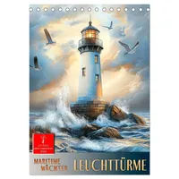 Calvendo Maritime Wächter - Leuchttürme (Tischkalender 2026 DIN A5