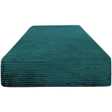 ASPERO Spannbettlaken Flanell 160 x 200 cm blau