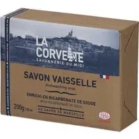 LA CORVETTE Savon vaisselle au de Marseille enrichi en bicarbonate soude 200 g