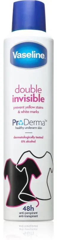 Vaseline Double Invisible Antiperspirant Antitranspirant-Spray gegen weiße Hautflecken 250 ml