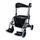 Antar Aluminium Hybrid Rollator Rollstuhl 2 in 1 silber