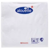 Alouette Servietten weiß 3-lagig 25,0 x 25,0 cm, 20 St.