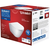 Duravit D-Neo Wand-Tiefspül-WC, rimless, mit WC-Sitz 45770900A1