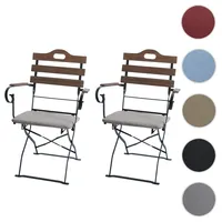 Mendler HWC-J40 Biergartenstuhl 2er-Set 0 x 0 x 0 cm hellbraun/beige