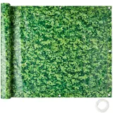 Tectake Balkonbespannung, witterungsbeständig und pflegeleicht, mit metallverstärkten Ösen, 600 x 90 cm