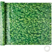 Tectake Balkonbespannung, witterungsbeständig und pflegeleicht, mit metallverstärkten Ösen, 600 x 90 cm