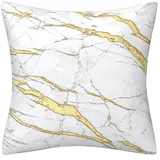 Kissenbezug 80x80 Gold Hellgrau Kopfkissenbezug 80x80 Baumwolle Leinen Sofakissen mit Reißverschluss Kopfkissenbezüge Knitterfreie Kopfkissen 80x80 Bezug Langlebig Kissenbezüge 80x80 1 Pcs