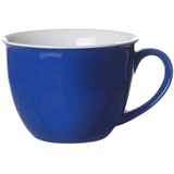 Ritzenhoff & Breker Doppio Jumbo Obere, Milchkaffee Obertasse, Ober Tasse, Geschirr, Porzellan, Indigo Blau, 350 ml,