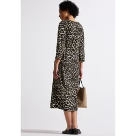 STREET ONE Midikleid gemustert Schwarz 34