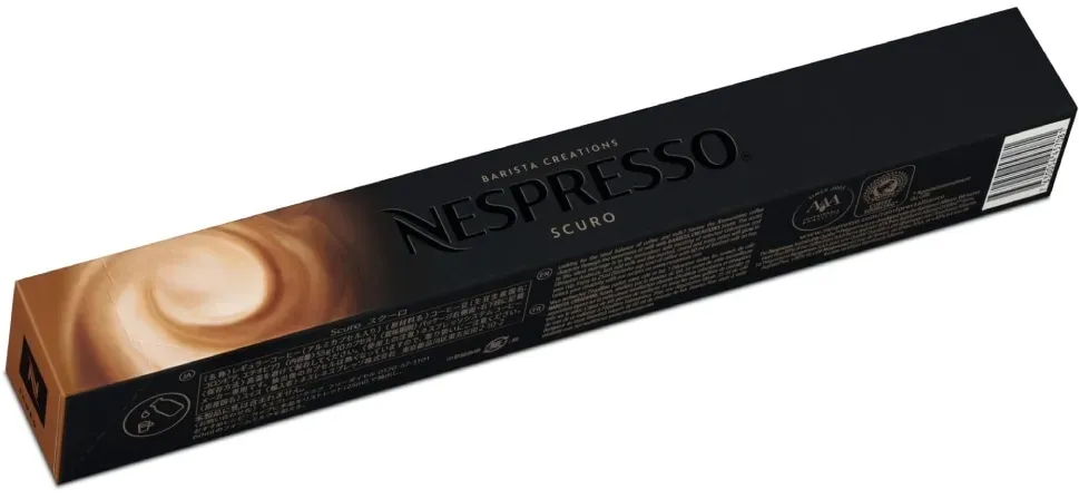 Nespresso Scuro Original Line 10 Milchrezepte Kaffeekapseln Braun 40 ml Für intensive, ausgewogene Rezepte mit Milch