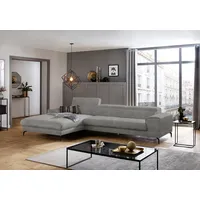 W.Schillig Eckcouch Polyester 3-Sitzer Grau