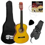 Mad About CLG1-14-PACK klassik gitarre Spanische Konzertgitarre - 1/4 Größe, Ideal für Kinder im Alter von 4-5 Jahren
