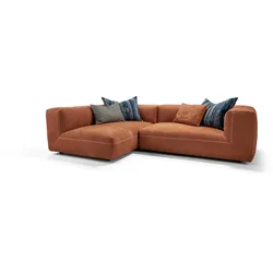 Bullfrog Ecksofa 0321 Sphinx Leder Orange Terrakotta 198 x 286 cm