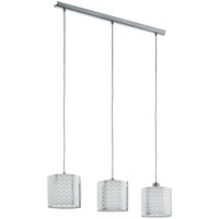 EGLO Hängeleuchte Hängelampe Pendelleuchte Esszimmerlampe Esstischleuchte, 3 Flammig, Metall