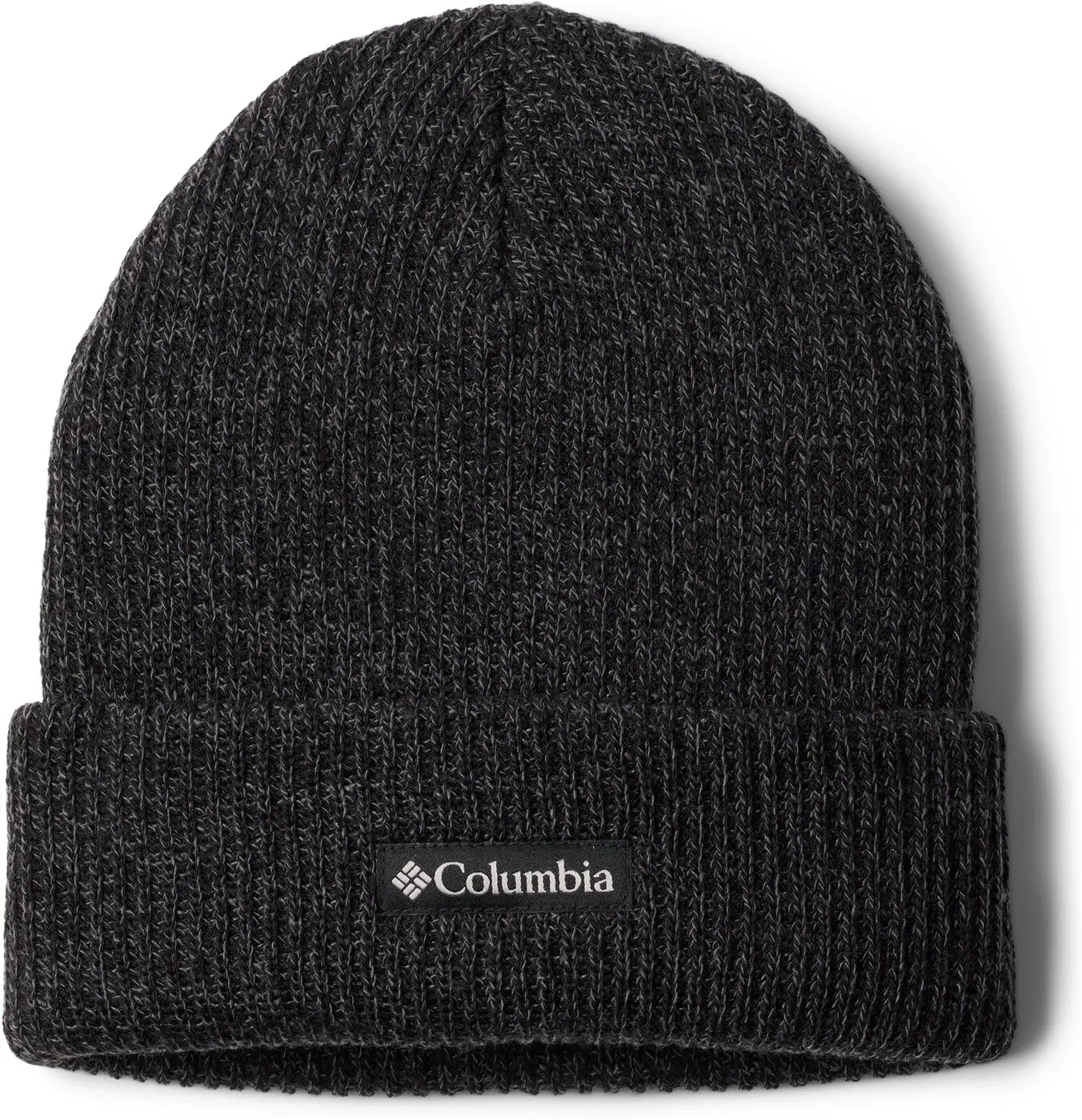 COLUMBIA Whirlibird Cuffed Beanie BLACK, GRAPHITE MARLED, LOGO 