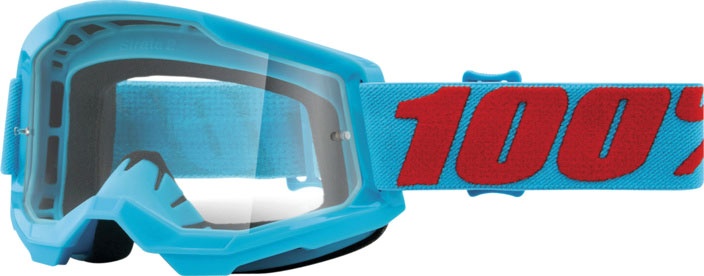 100 Percent Strata 2 Summit, lunettes de protection - Bleu Clair/Rouge Net