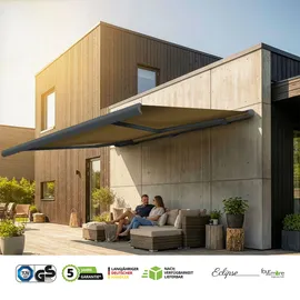 Eclipse Kassettenmarkise 5,6 x 3,5 m grau