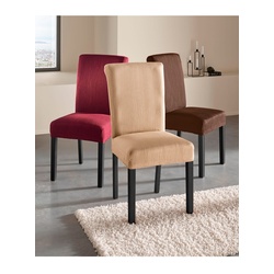Hussen-Set Gr. 2, braun, Sesselhusse, 55% Baumwolle, 40% Polyester, 5% Elasthan, Hussen