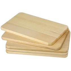 Haushalt International 5x Frühstücksbrettchen Holz