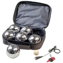 Happy People Boulekugeln in Nylontasche (6 Stück) in silber | Gr.: onesize