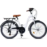 Toys Store 24' Zoll Alu City Bike Mädchen Fahrrad Shimano 21 Gang Rh 38cm