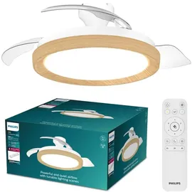 Philips Bliss Deckenventilator mit Beleuchtung 106 cm Holz