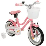 Actionbikes Motors Actionbikes Kinderfahrrad Starlight 12 Zoll Rosa, Stützräder, Fahrradkorb, Klingel, Kettenschutz (Classic)