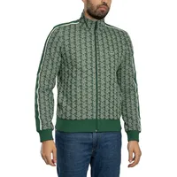 Lacoste Monogram Full Zip Sweatshirt Grün XL