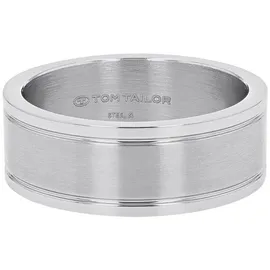Tom Tailor Schmuck Geschenk Edelstahl, Gr. 64, edelstahlfarben, Fingerringe, Herren, 64, Edelstahl, 8mm, Fingerring
