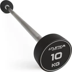 Langhantel | Kompakt | 10kg | 90 cm Innenmaß | Einzeln SCHWARZ No Size