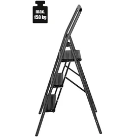 Wenko Alu-Klapptrittleiter Compact Klappleiter 3 Stufen