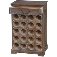 MCW Weinregal Torre T324 76 x 48 x 31 cm Braun