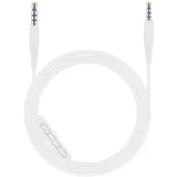 Toxaoii Ersatz-QC45-Kabel, Kopfhörerkabel, AUX-Kabel, Draht, kompatibel mit Bose Quietcomfort 35 QC25 QC35 QC45 OE2i Soundlink SoundTrue NC700 Kopfhörer (weiß mit Mikrofon)