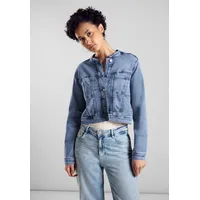 STREET ONE Damen A212196 Jeansjacke, Light blue random wash) 46