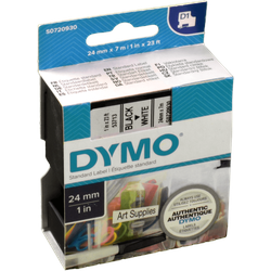 Dymo Originalband 53713  schwarz auf weiss  24mm x 7m