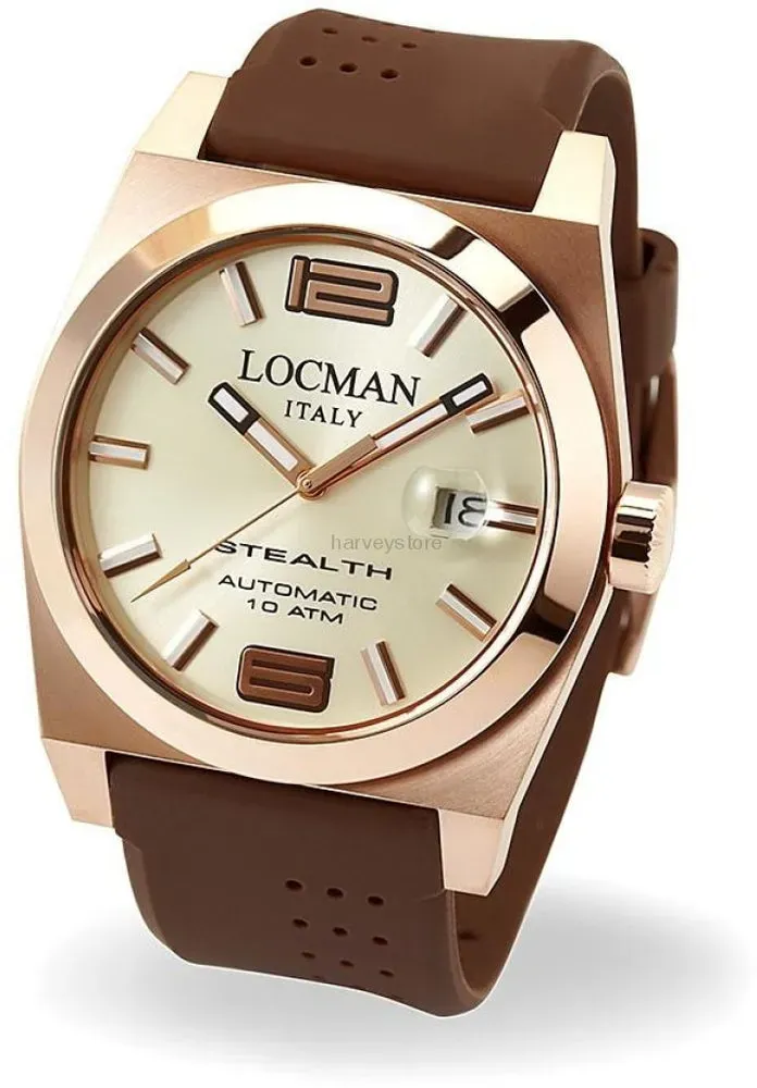 Locman Stealth Mens 0205RRAVF5N0SIN Automatic Watch