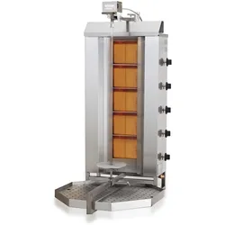 Chefgastro Gyros Grill Gas Motorposition oben 5 Heizzonen BxTxH 565x600x1280mm