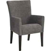 Home Affaire Esszimmerstuhl HOME AFFAIRE "King", grau (graubraun, buche wenge), B:60cm H:92cm T:65cm, 100% Polyester, Stühle, Esszimmerstuhl, Polsterstuhl, Armlehnstuhl, Gestell Massivholz