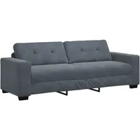 VidaXL 3-Sitzer-Sofa Dunkelgrau 180 cm Samt