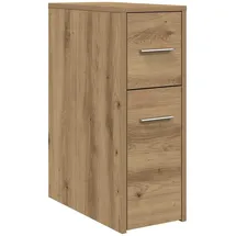 vidaXL Rollschrank Holzwerkstoff 80 cm braun mit Rollen