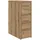 vidaXL Rollschrank Holzwerkstoff 80 cm braun mit Rollen
