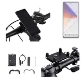 K-S-Trade Smartphone-Halterung für Infinix Note 40X 5G, (Handyhalterung das Fahrrad Halter Lenkstange Fahrradhalterung) schwarz
