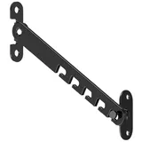 COYUN 1 Stück Fensterfeststeller für Kippfenster, Fensterstopper Metall, Zuschlagschutz, Fenster Kipp Regler,Fensterriegel zum Einstellen der Fensteröffnung(schwarz)