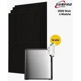 Balkonkraftwerk 2000 Watt, Bifazial Komplettset mit EcoFlow STREAM Ultra X - 0 % MwSt. (gem. § 12 Abs. 3 UStG)