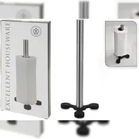 Koopmann International Küchenrollenhalter Papierhalter Edelstahl mit Saugnapf 32cm Silber