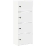 vidaXL Bücherregal Weiß 40x24x102 cm Holzwerkstoff