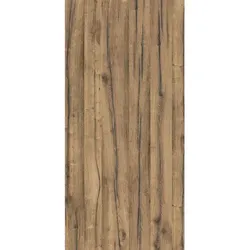 BREUER Badrückwand, Muster: Holz, Aluminium-Verbundplatte - beige