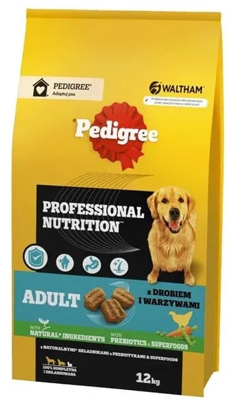 Professional Nutrition Adult with poultry and vegetables medium and large breeds - dry dog food - 12kg