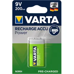 Varta Power Accu - Batterie 9V - NiMH - (wiederaufladbar)