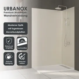 Marwell Duschrückwand Beige
